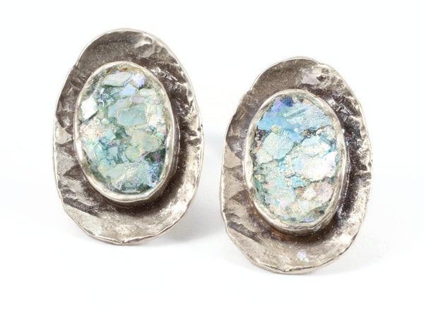 ovale ørestikkere sølv ramme