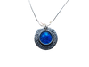 Stjernetegn halskæde med blå sten