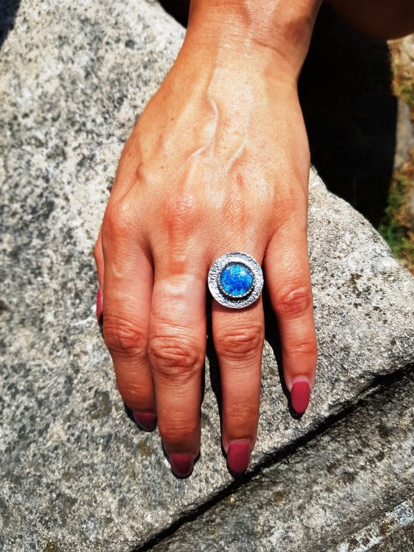 Unika blå ring